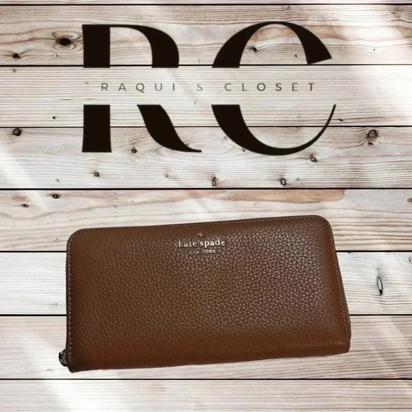 Kate Spade Leila Large Continental Wallet in Warm Ginger - Picture 1 of 6